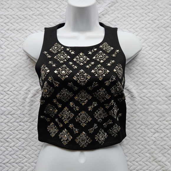 Club Monaco Deslyn Black Sleeveless Top Size 4 - Picture 10 of 11
